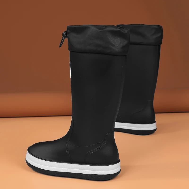 Bottes pluie hautes homme automne hiver étanches antidérapantes jardin travail outdoor chaussures aquatiques