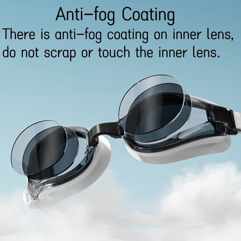 Lunettes de natation unisexe anti-buée étanches - Protection UV pour adultes sans fuite d'eau