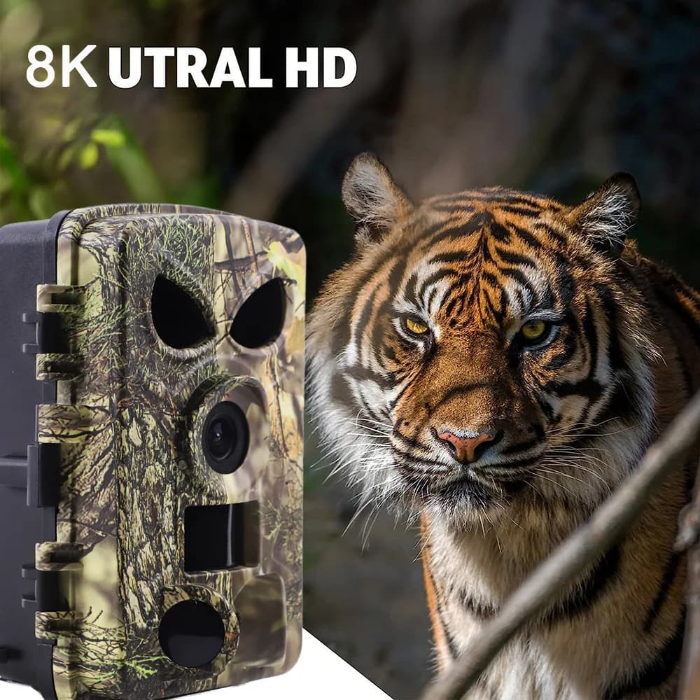 Caméra PR8000 8K 60MP étanche IP65 avec carte SIM pour observation faune française wifi