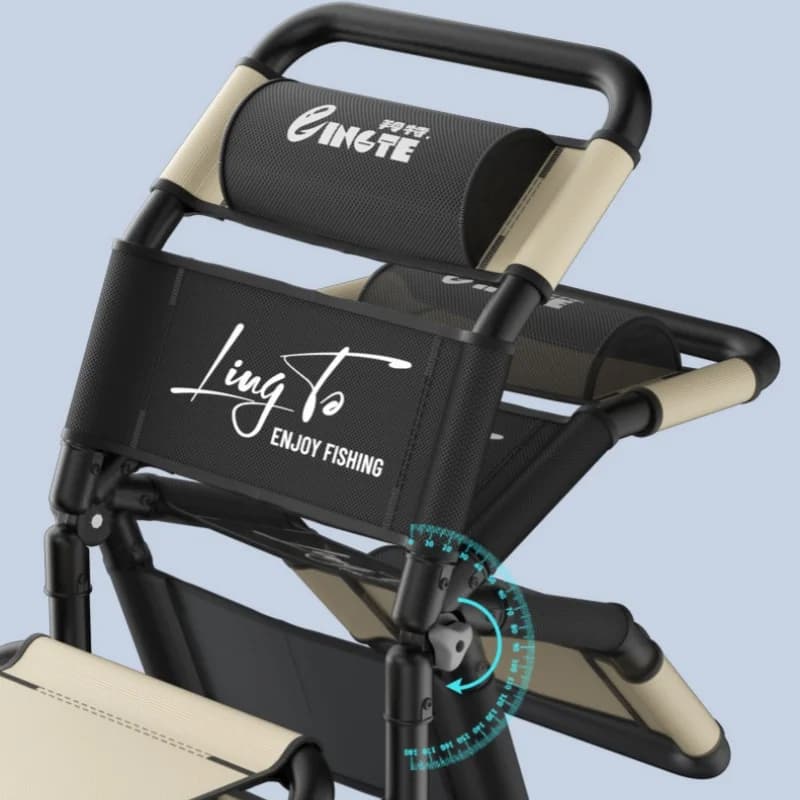 Chaise Knight pêche multifonction tout-terrain portable pliante dossier camping chasse randonnée