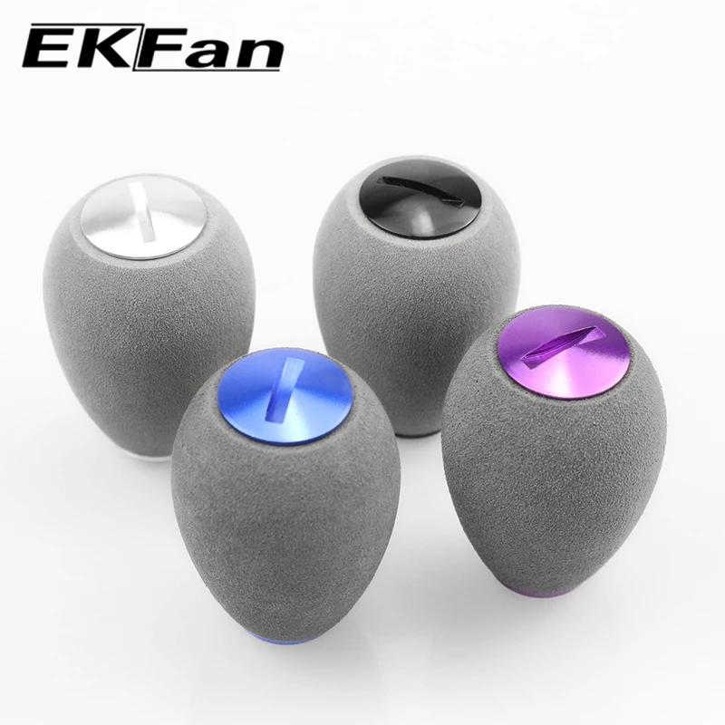 Poignée de moulinet pêche EVA grise EKFan pour roulements 7x4x2.5mm casting et spinning