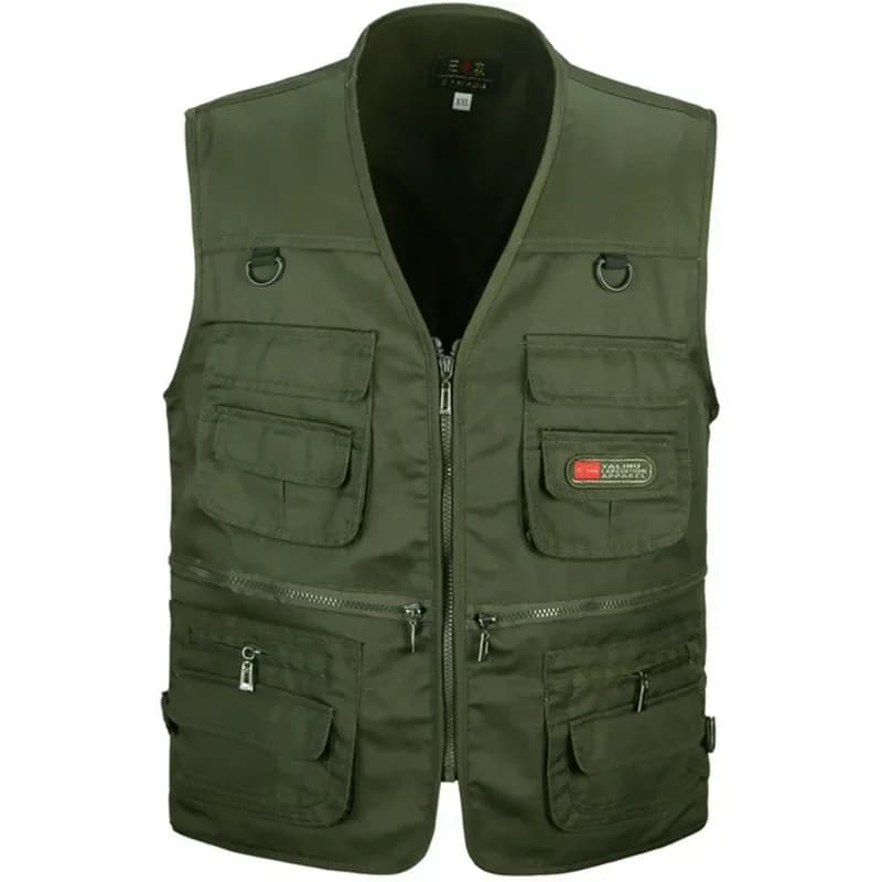 Veste de pêche sans manches multi-poches respirante pour homme, veste tactique extérieur sport