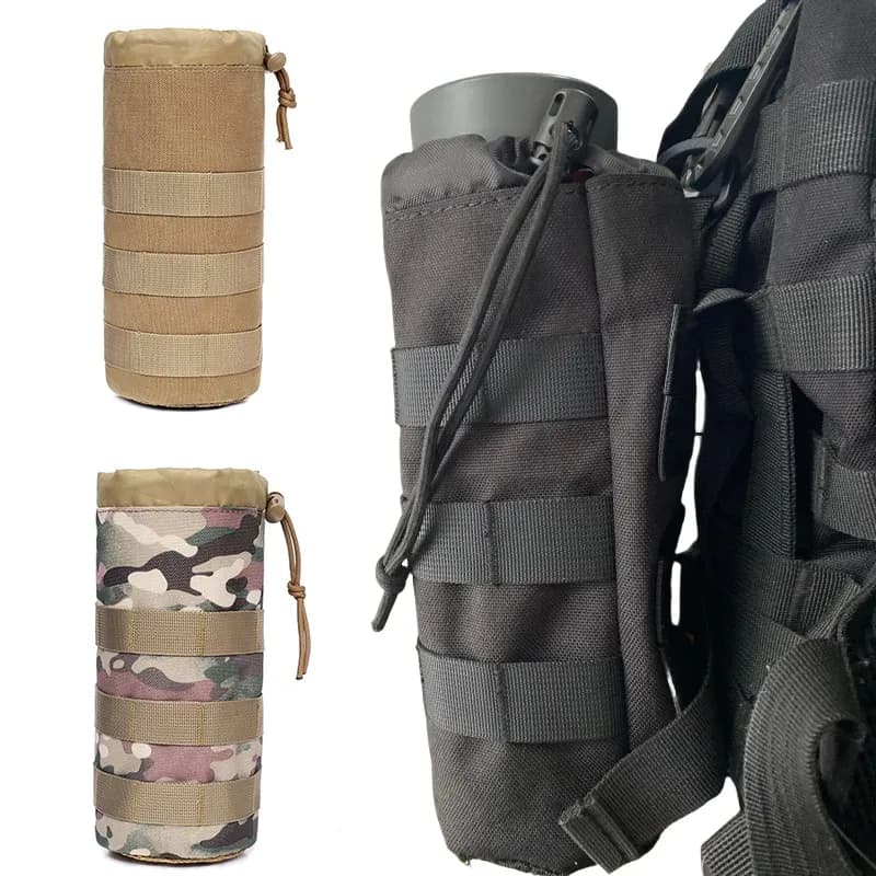 Pochette gourde MOLLE étanche transport camping randonnée pêche cyclisme équipement outdoor