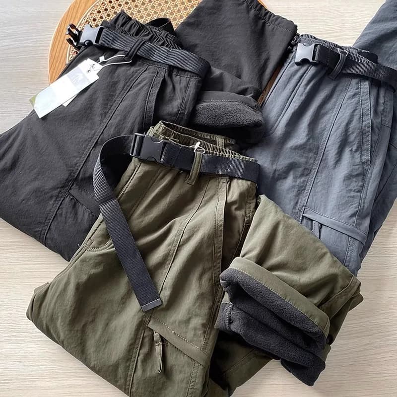 Pantalon cargo polaire hiver - Chaleur optimale pour pêche hivernale et sorties froides