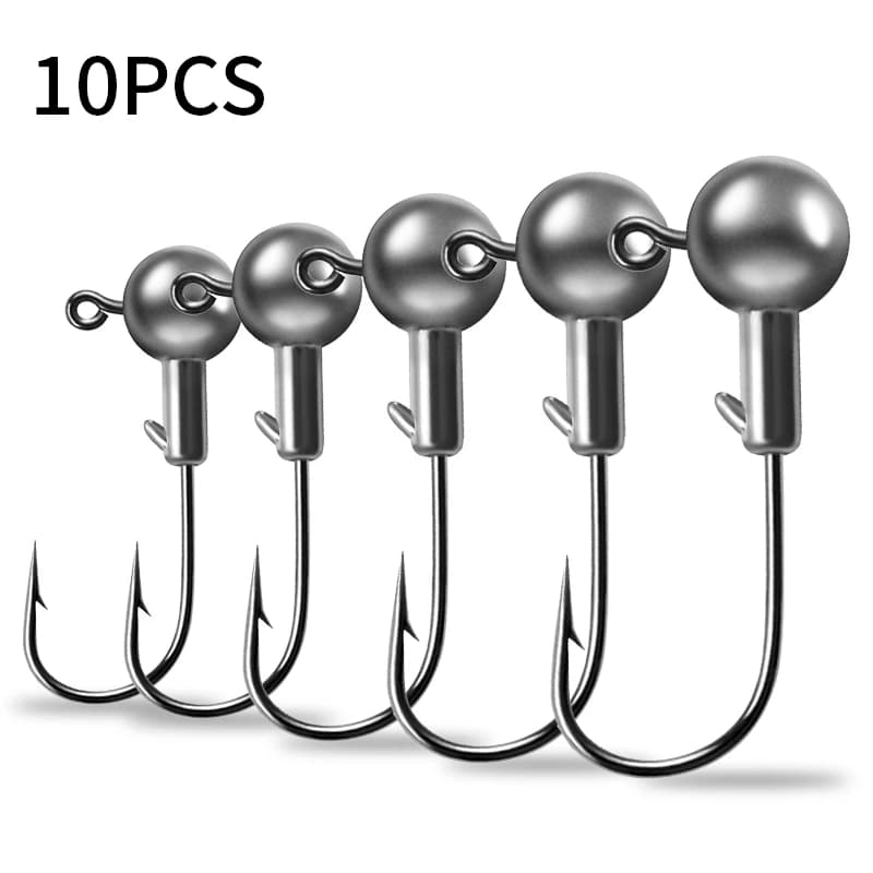 10 hameçons plombs tungstène 2g 4g 10g 14g pour pêche leurres souples et rockfish