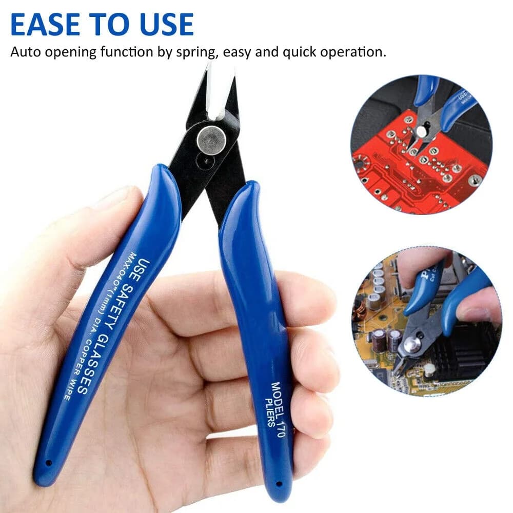 Pince coupe-câble électrique acier carbone bleue pour fils et câbles - outil maison professionnel