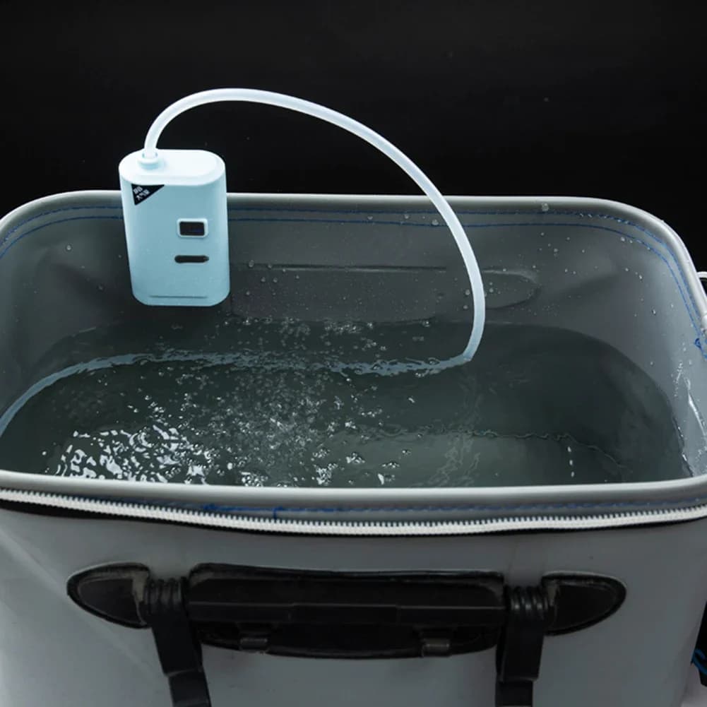 Pompe à oxygène USB rechargeable pour vivier - Aérateur silencieux portable pêche extérieure