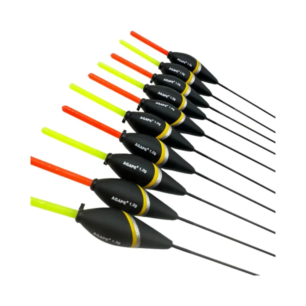 10 flotteurs balsa pour canne longue - poids 0.5g/1.0g/2.0g - Agape marque professionnelle