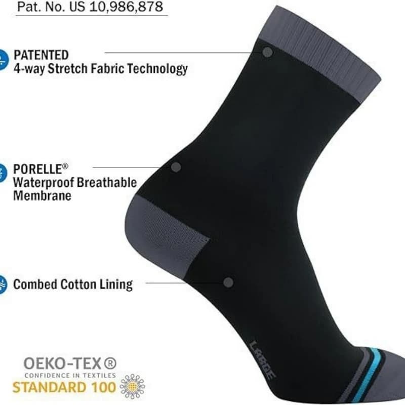 Chaussettes waterproof mérino unisexe outdoor aventure forêt pêche sport ski homme