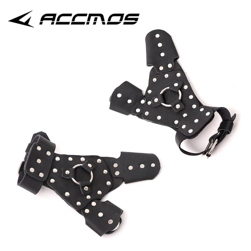 Gants de protection main gauche droite fronde catapulte - Tir chasse pêche arc accessoires flèches
