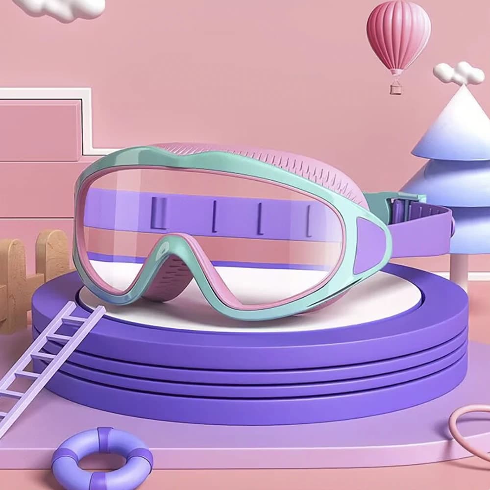 Lunettes de natation enfants anti-buée anti-UV grand angle étanches piscine junior protection optimale