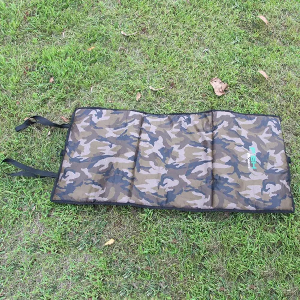 Tapis protection décrochage carpe professionnel - Équipement pêche pliable pour matériel extérieur