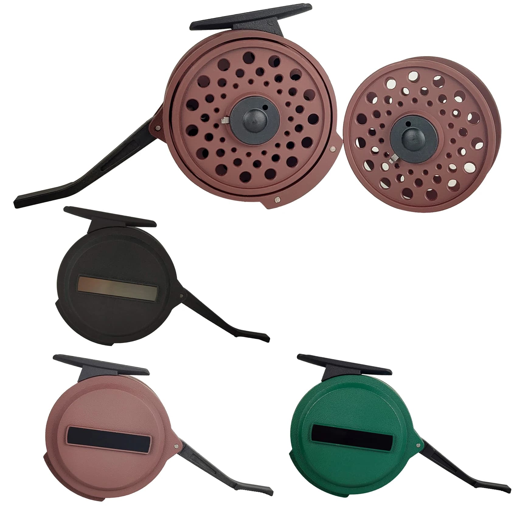 Moulinet de pêche à la mouche automatique Aventik ultra-léger pour nymphe, design européen avec sac filet