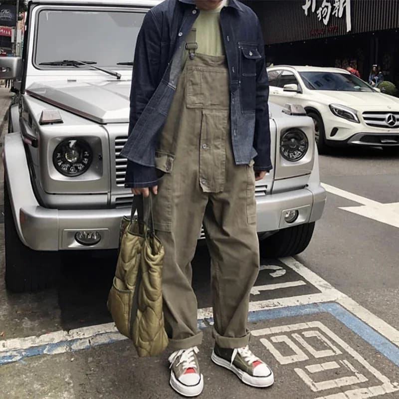 Salopette safari multi-poches pour pêche aventure - Combinaison cargo streetwear pêche sportive