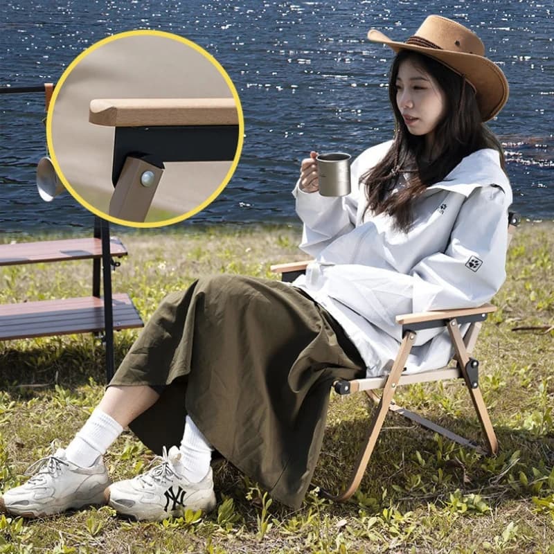 Chaise camping pliante aluminium ultra-légère - Siège pêche compact pour pique-nique plage