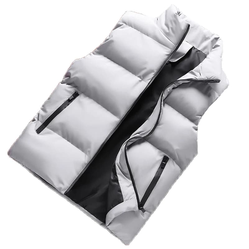 Veste sans manches homme chaude hiver coupe-vent doublée coton épais pour pêche et loisirs