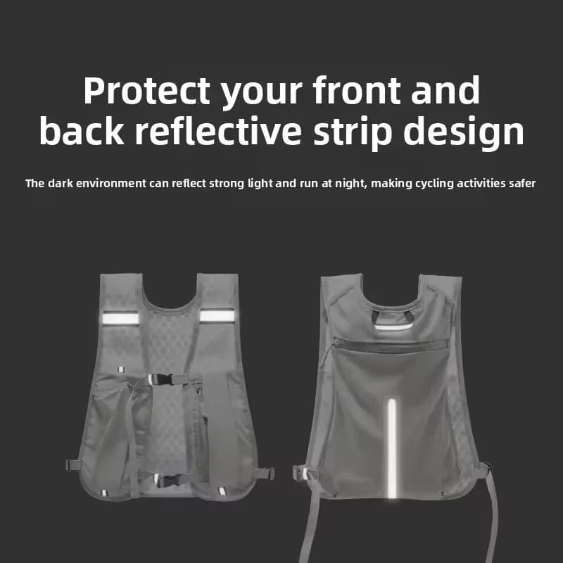 Veste de running hydratation réfléchissante légère homme femme marathon randonnée étanche