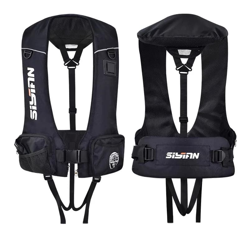 Veste de pêche professionnelle avec grande flottabilité poches larges pour pêche en mer bateau