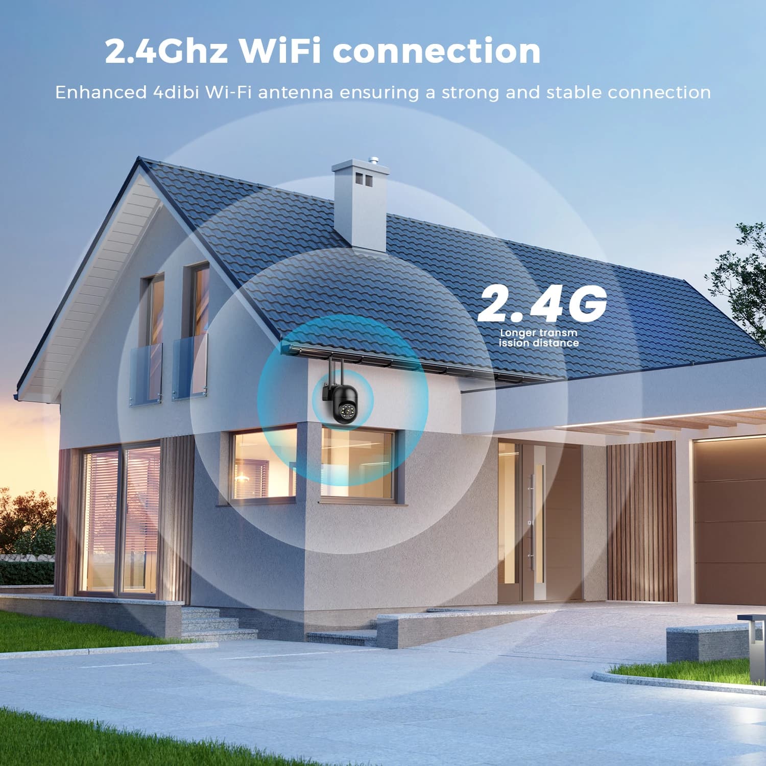 Caméra IP WiFi extérieure 4MP PTZ IA - Détection humaine tracking vision nocturne surveillance