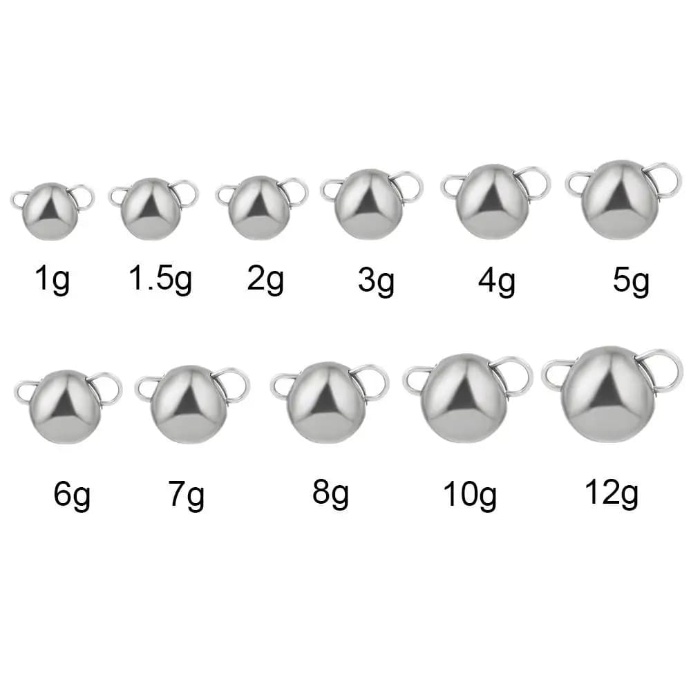 Plombs de pêche plombées tête jig 1g à 12g pour leurres souples aggraver hameçon accessoires