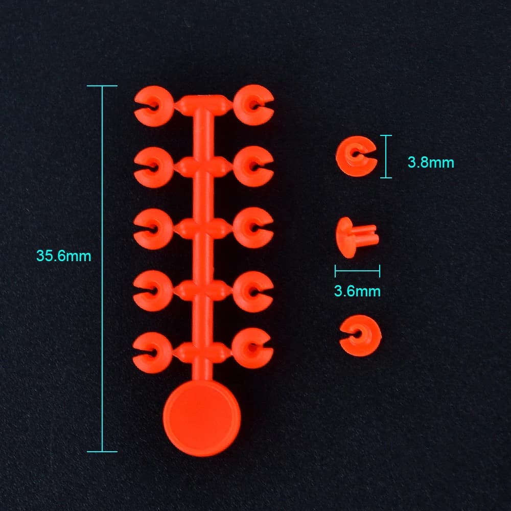 10 perles d'arrêt floss cap pour boilies carp fishing - arrêt de bouillette pêche carpe AH170