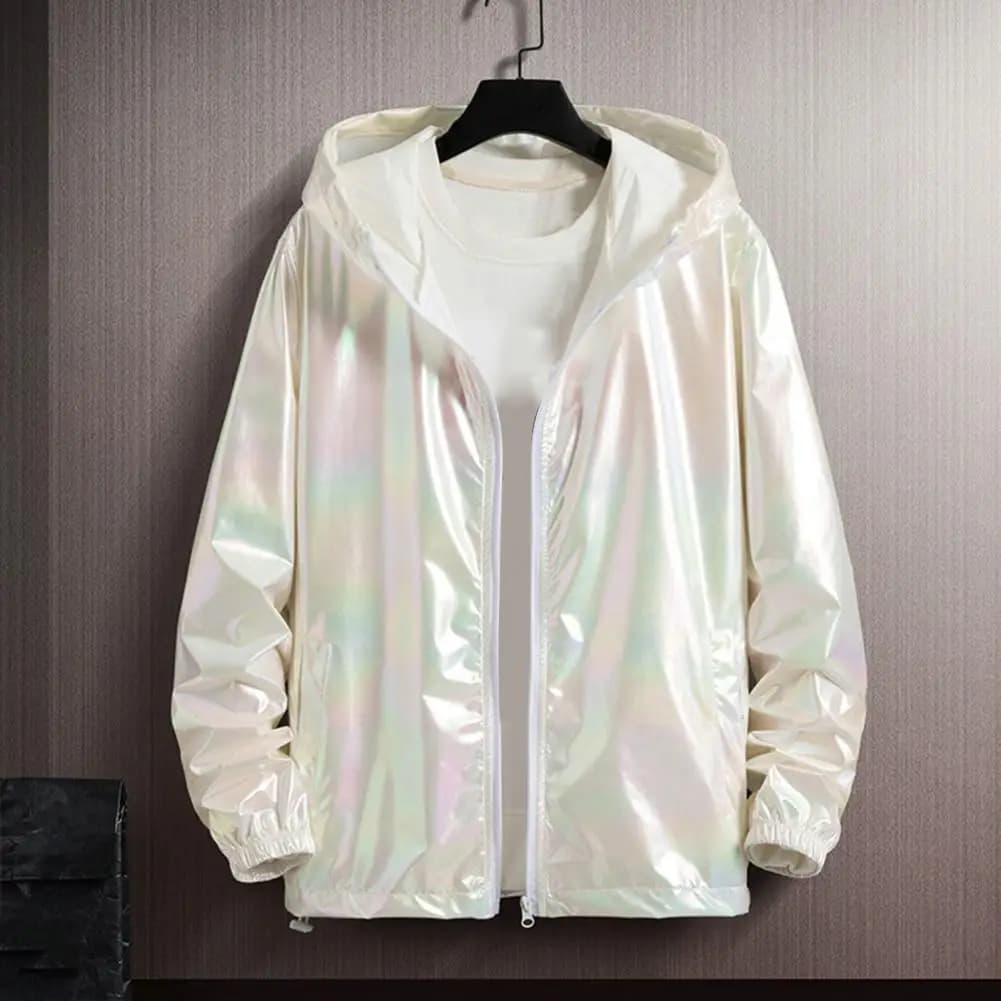Veste coupe-vent colorée printemps automne homme - Veste légère anti-UV pêche urbaine style streetwear