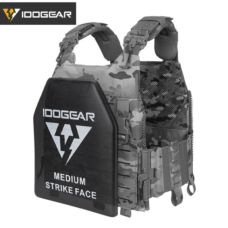 Plaques EVA mousse tactique airsoft pêche - Plaques choc élastiques taille moyenne noir