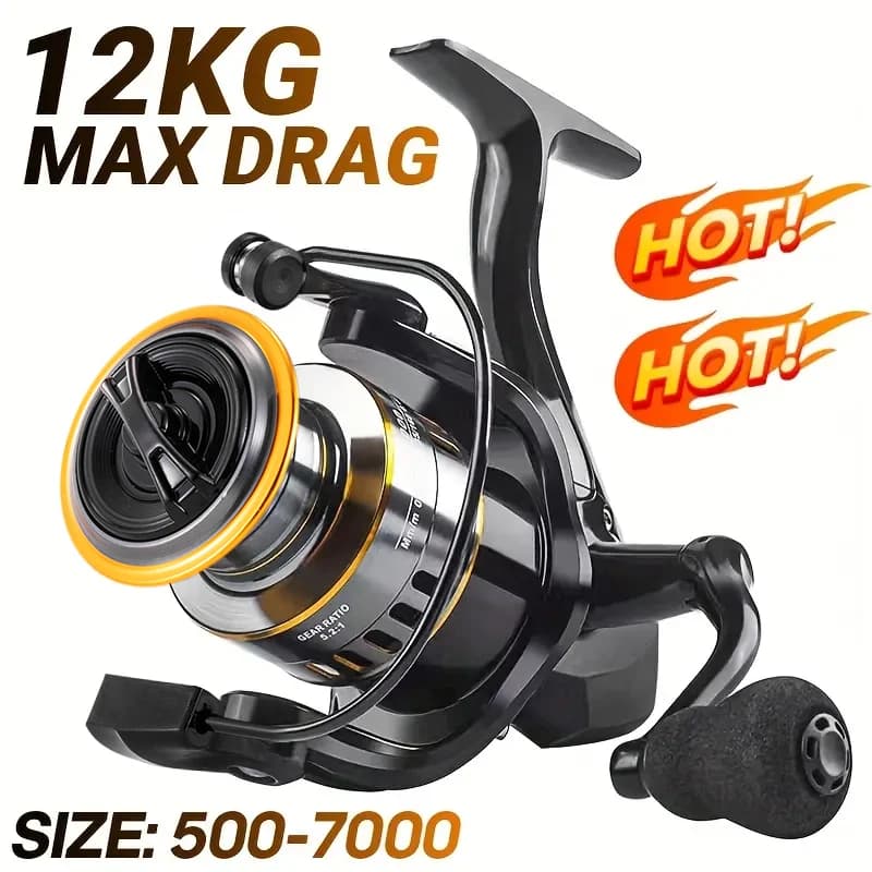 Moulinet spinning ultraléger Rooblinos HE métal 5.2:1 pour pêche eau douce et mer