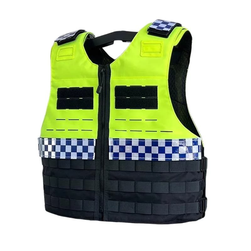 Gilet tactique fluorescent multifonction trajet - Veste entraînement haute visibilité pêche - Respirant anti-C