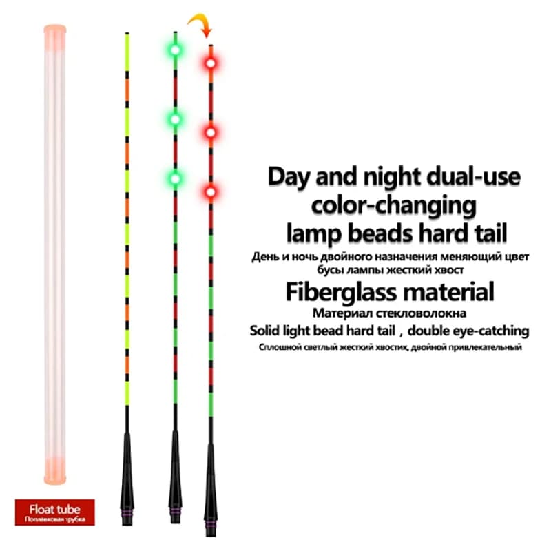 Flotteur LED gravité sensoriel + tube lumineux puissant pour pêche en mer nocturne