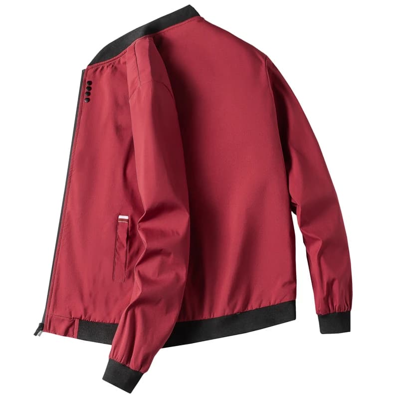 Veste de pêche baseball automne M-4XL homme - Veste coupe-vent vélo manches longues zippée