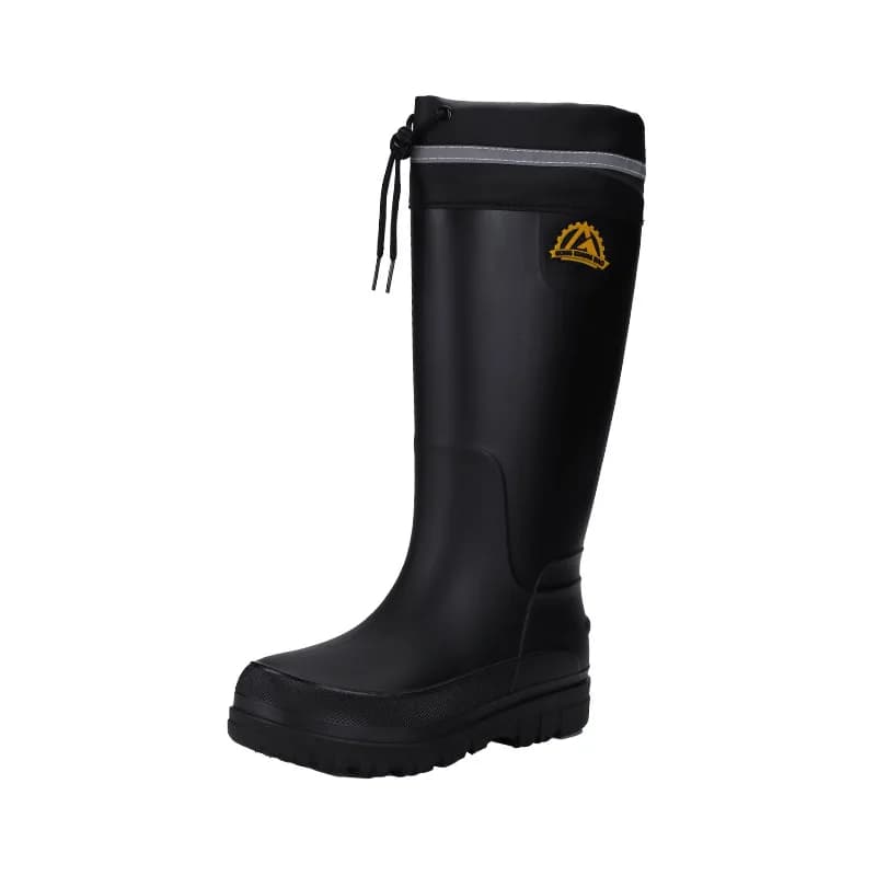 Bottes de pluie homme hautes mode imperméables antidérapantes pour pêche et chantier