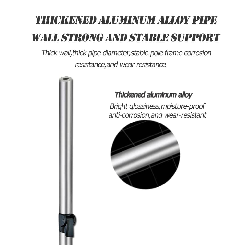 Support de canne télescopique en alliage aluminium renforcé - Porte-canne pêche réglable et stable