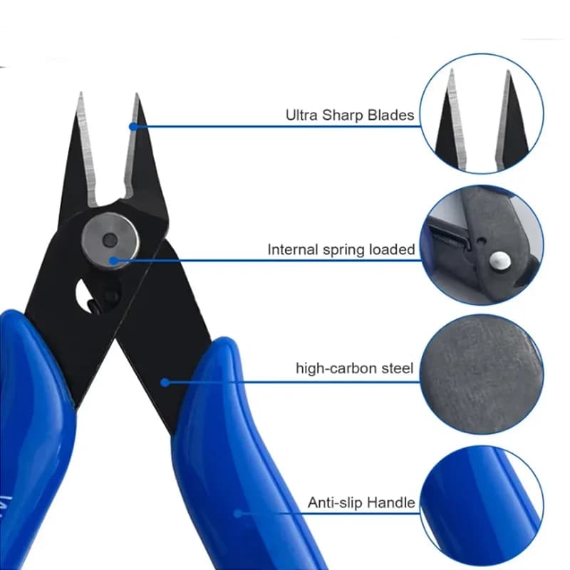 Pinces diagonales électroniques 170mm 1/3/5pcs acier carbone coupe-fil imprimante 3D