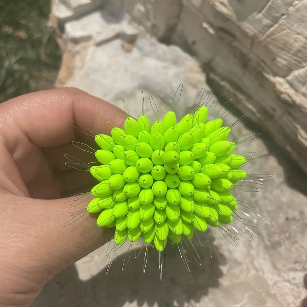 100 pièces de flotteurs en mousse Seven Star Space Bean, stoppeurs de ligne pour la pêche