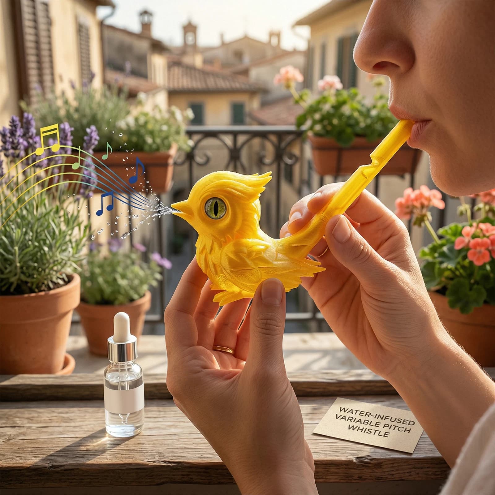 6 sifflets oiseaux réalistes 3D PVC pour attirer et observer les oiseaux en pêche