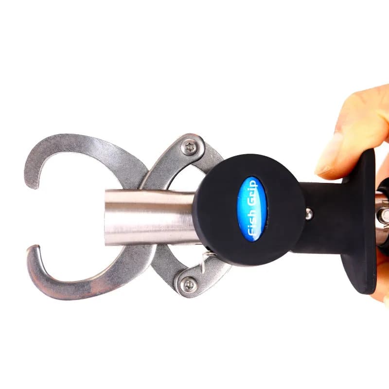 Pince à lèvres pour poisson portable en acier inoxydable avec balance et mètre ruban intégrés pour pêcheur