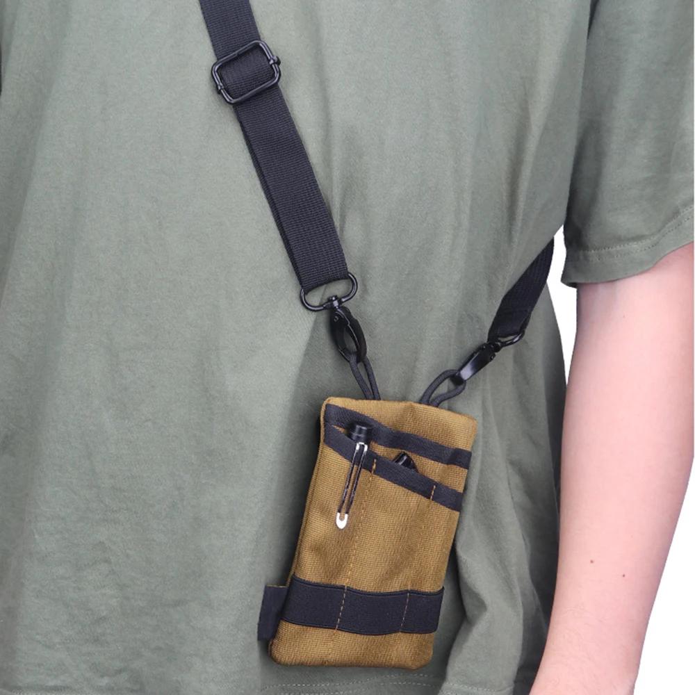 Organisateur de poche mini EDC - Pochette tactique pour couteau lampe et matériel pêche compact