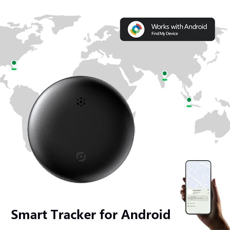 Tracker anti-perte Android - Compatible Google Find My, étanche, pour clés, portefeuille et animaux
