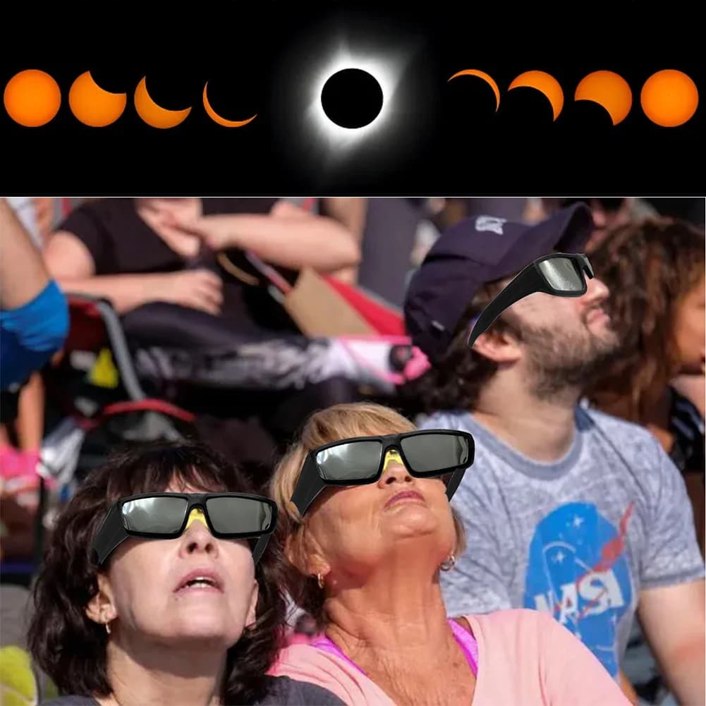 Lunettes d'éclipse solaire 1/2/5 pièces - Observation sécurité UV résistant pour pêcheurs curieux