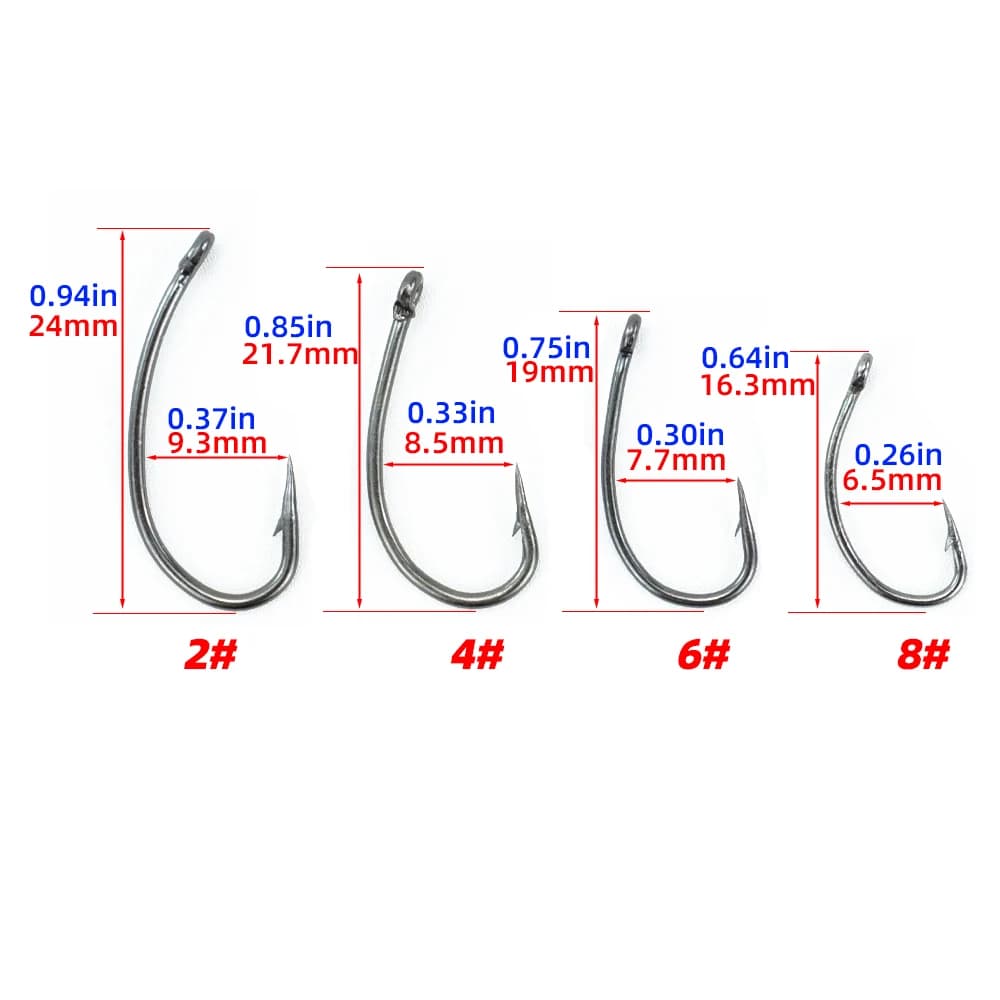 Hirisi 6 Montages Prêts Carp Fishing Hook Link Tied Rigs TS114 Terminal Tackle Accessoires