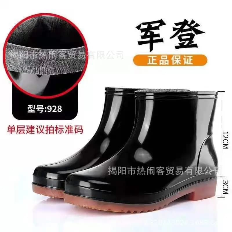 Bottes courtes imperméables printemps automne cuisine basse oxford protection travail chaussures homme pêche