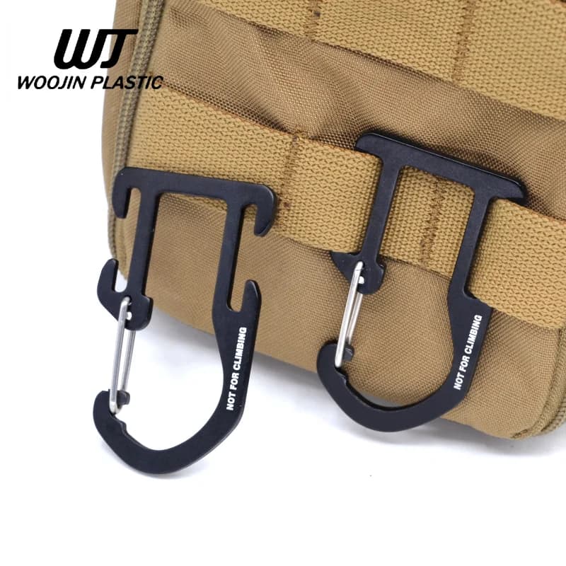 Boucle tactique Woojin en alliage d'aluminium ultra-léger - Accessoire détachable rapide pour pêche