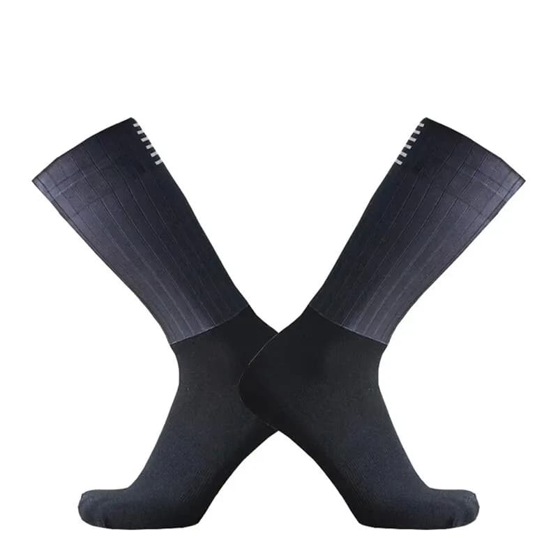 Chaussettes cyclisme été 2024 aérodynamiques - Anti-dérapage sans couture respirables hommes