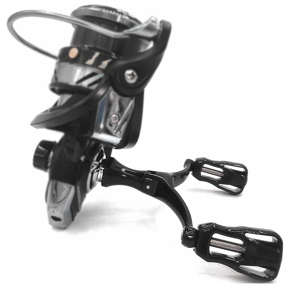 Moulinet spinning pliable DIY - Manche double prise, roue creuse, modification équipement pêche