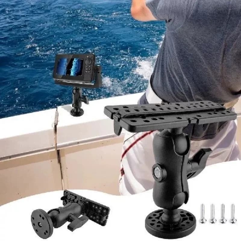 Support rotatif 360° pour sondeur de pêche - Monture universelle pour GPS et électronique marine