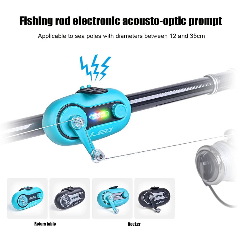 Alarme électronique pour pêche à la carpe : indicateur de touche avec buzzer, lumière et clip pour canne