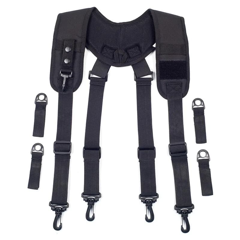 Bretelles ajustables équipement pêche type X tactiques suspension ceinture confort extérieur