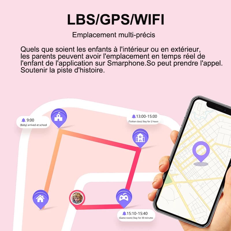 Montre Connectée Enfant LT21 4G avec GPS et Appel Vidéo - Étanche IP67 et Surveillance Parentale