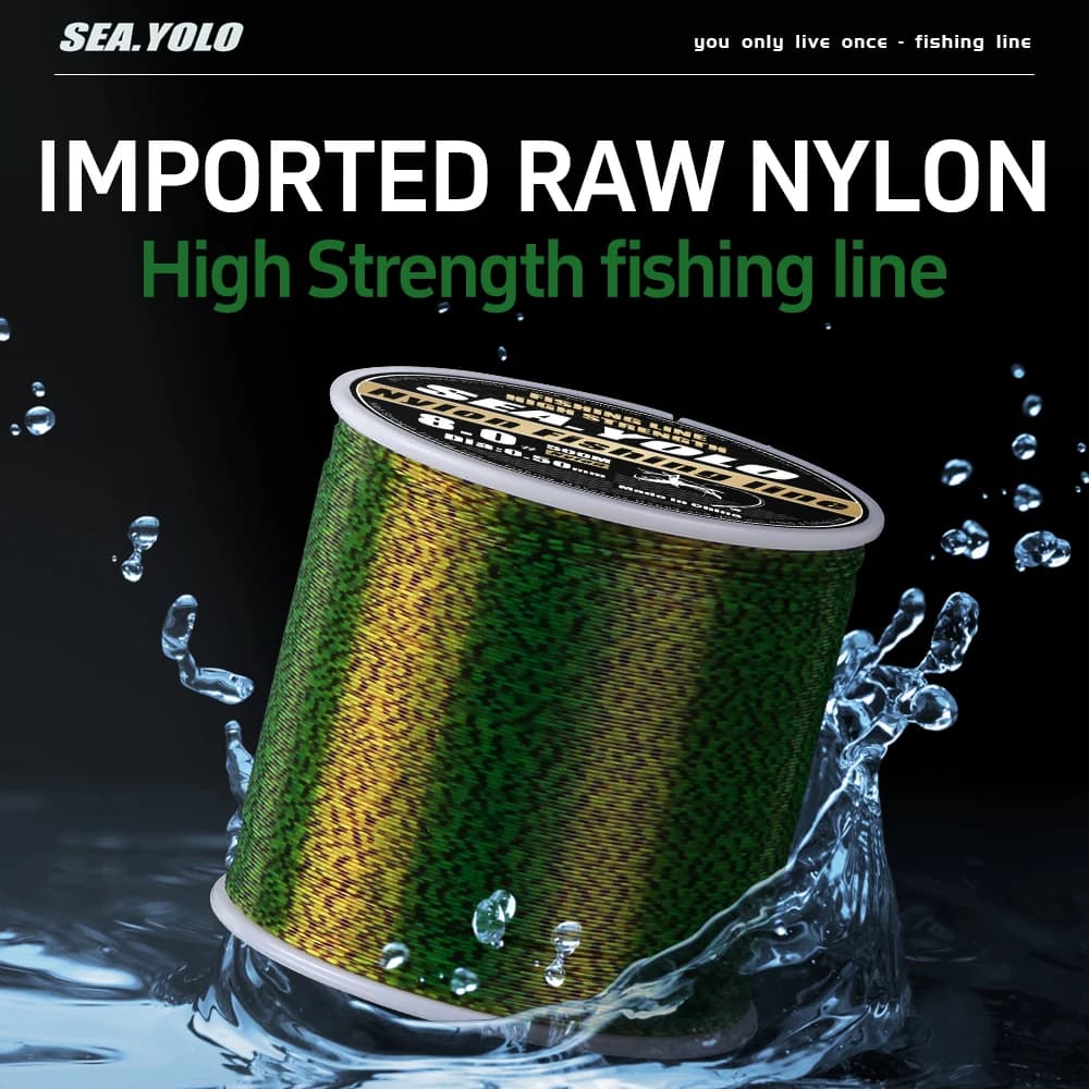Ligne de pêche fluorocarbone 500M 0.14mm-0.50mm 4.13LB-34LB japonaise pour bas de ligne coulissant